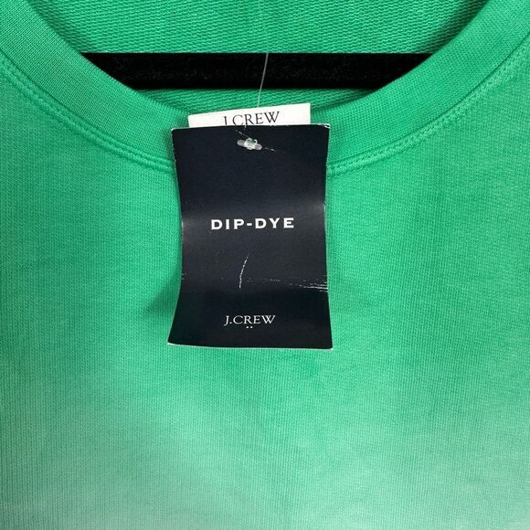 J crew dip dye blue green lightweight sweatshirt size small - Picture 6 of 8